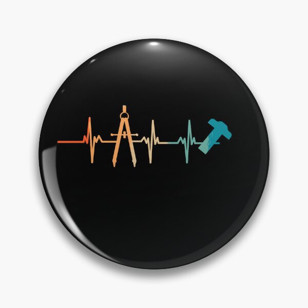 Item preview, Retro architect heartbeat  designed and sold by LU NA.