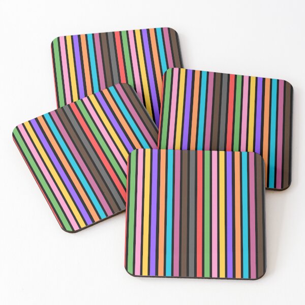 Item preview, Vertical multicolor Stripes pattern designed and sold by cutecrazytshirt.
