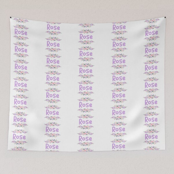 Item preview, Purple Flower Rose Name Label designed and sold by NormadWorld.