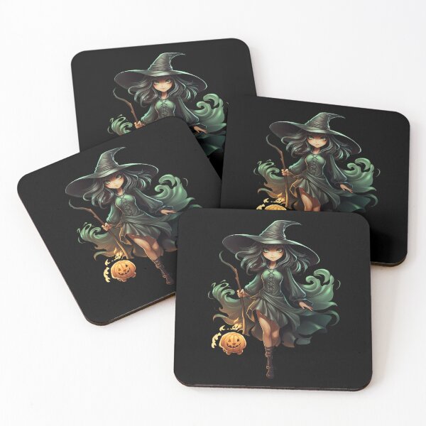 Item preview, Enchanted Eve - Bewitching Sorceress with Jack-o'-Lantern designed and sold by artwaves.
