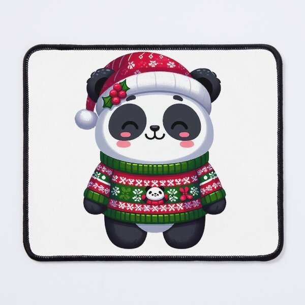 Item preview, cute panda in ugly xmas sweater designed and sold by ffkj09.