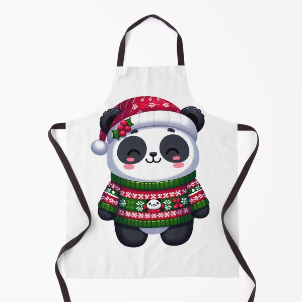 Item preview, cute panda in ugly xmas sweater designed and sold by ffkj09.