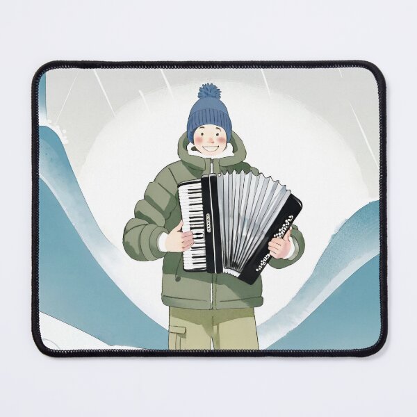 Item preview, Snowboarder playing the accordion designed and sold by LTI-Stickers.
