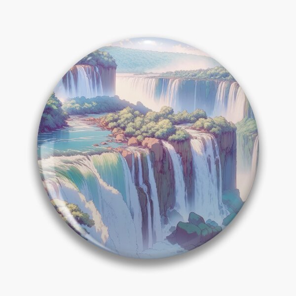 Item preview, Iguazu Falls Illustration designed and sold by unrealartwork.