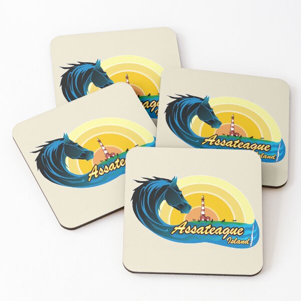 Item preview, Assateague Island Horses, wave and Lighthouse designed and sold by antonietta40.