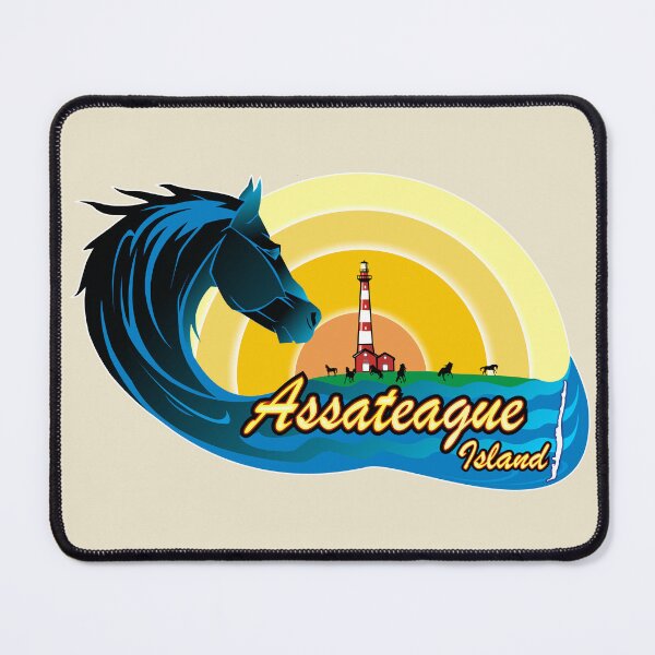 Item preview, Assateague Island Horses, wave and Lighthouse designed and sold by antonietta40.