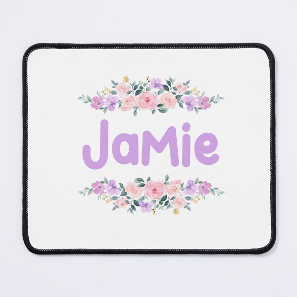 Item preview, Purple Flower Jamie Name Label designed and sold by NormadWorld.