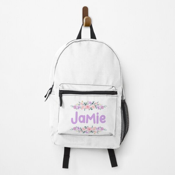 Item preview, Purple Flower Jamie Name Label designed and sold by NormadWorld.