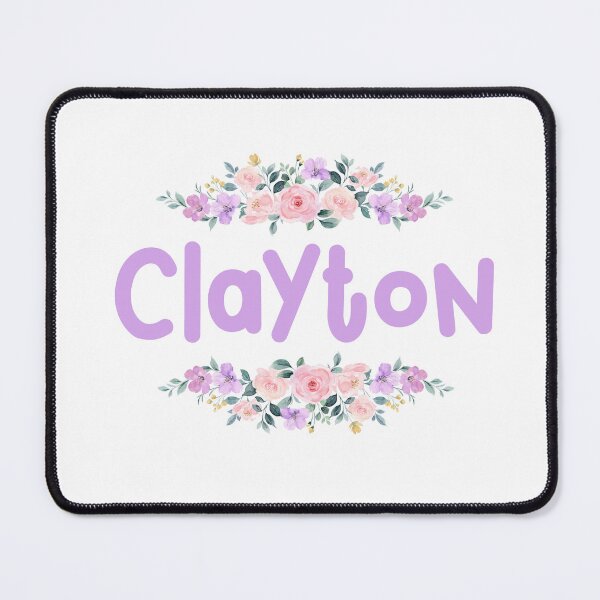 Item preview, Purple Flower Clayton Name Label designed and sold by NormadWorld.