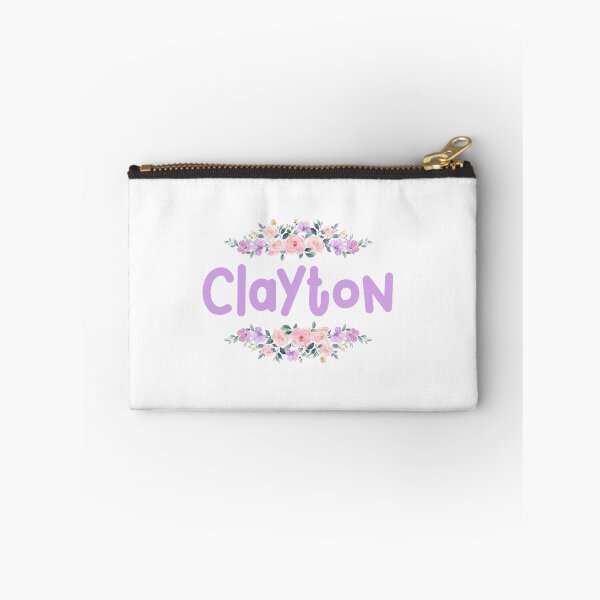 Item preview, Purple Flower Clayton Name Label designed and sold by NormadWorld.
