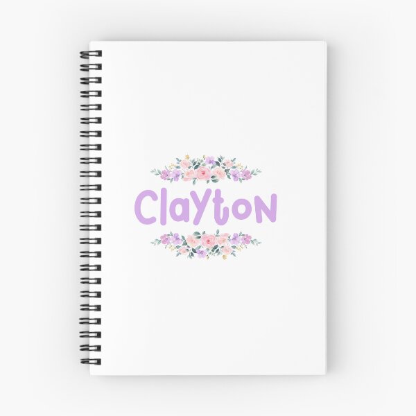 Item preview, Purple Flower Clayton Name Label designed and sold by NormadWorld.