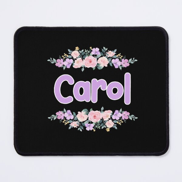 Item preview, Purple Flower Carol Name Label (Black) designed and sold by NormadWorld.