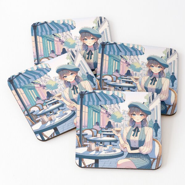 Item preview, French Girl Bistro Coffee designed and sold by unrealartwork.