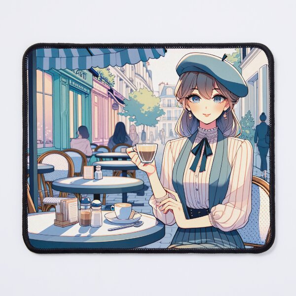Item preview, French Girl Bistro Coffee designed and sold by unrealartwork.