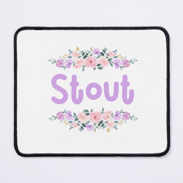 Item preview, Purple Flower Stout Name Label  designed and sold by NormadWorld.