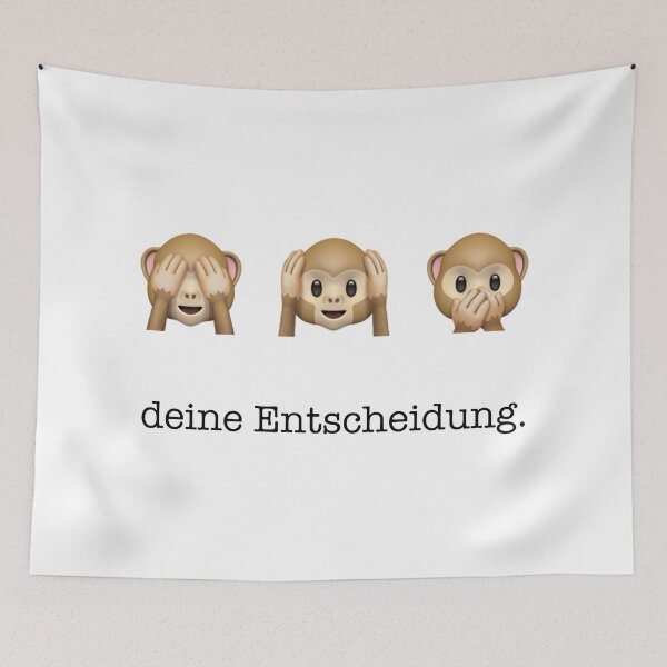 Item preview, your decision. | Three Monkeys | white designed and sold by kuhlartde.