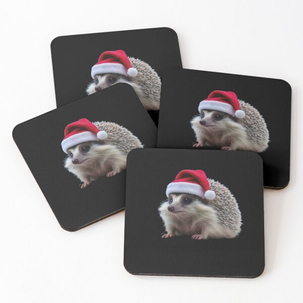 Item preview, Santa's helper hedgehog designed and sold by FreshArtFusion.