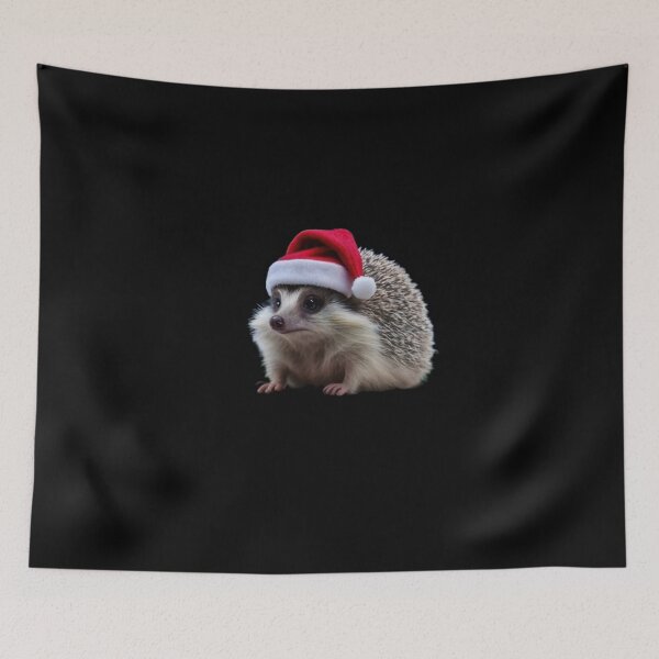 Item preview, Santa's helper hedgehog designed and sold by FreshArtFusion.