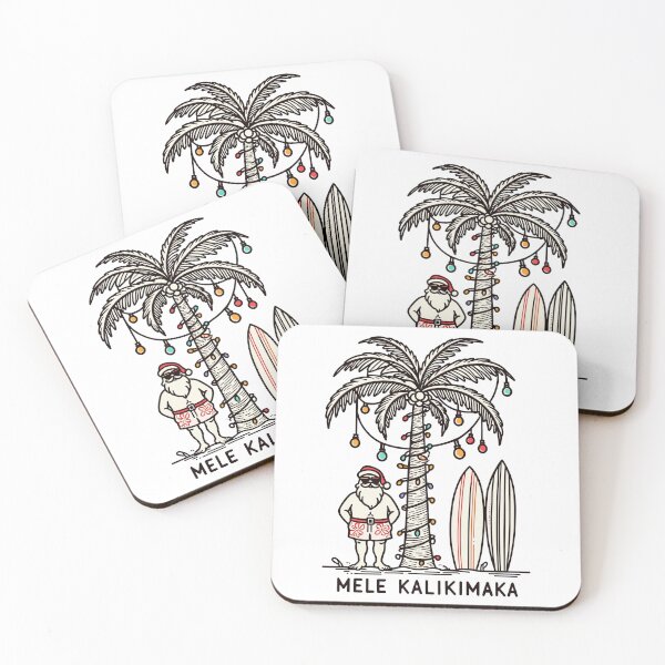 Item preview, Mele Kalikimaka Hawaiian Christmas In July Hawaii Santa designed and sold by KsuAnn.