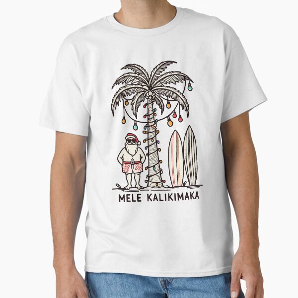 Item preview, Mele Kalikimaka Hawaiian Christmas In July Hawaii Santa designed and sold by KsuAnn.