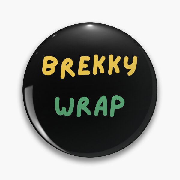 Item preview, Brekky Wrap! Australian Culture, Australian Slangs, Australian Sayings, simple cute text design designed and sold by Funny Australian Quotes.