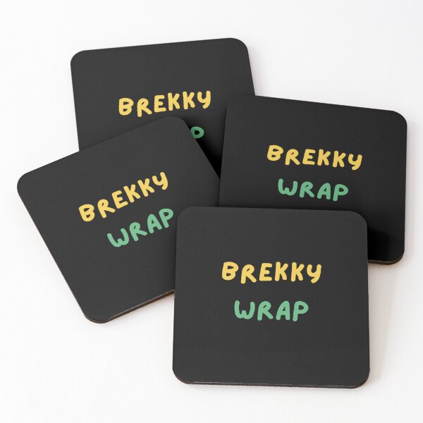 Item preview, Brekky Wrap! Australian Culture, Australian Slangs, Australian Sayings, simple cute text design designed and sold by Funny Australian Quotes.