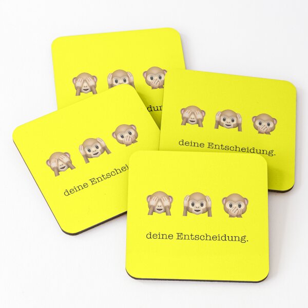 Item preview, your decision. | Three Monkeys | yellow designed and sold by kuhlartde.