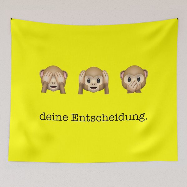 Item preview, your decision. | Three Monkeys | yellow designed and sold by kuhlartde.