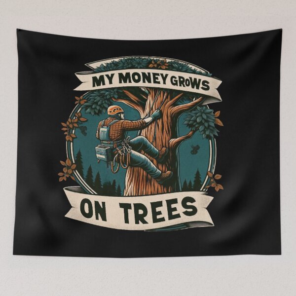 Item preview, My Money Grows On Trees, Funny Gifts For Arborists designed and sold by WorldByFlowers.