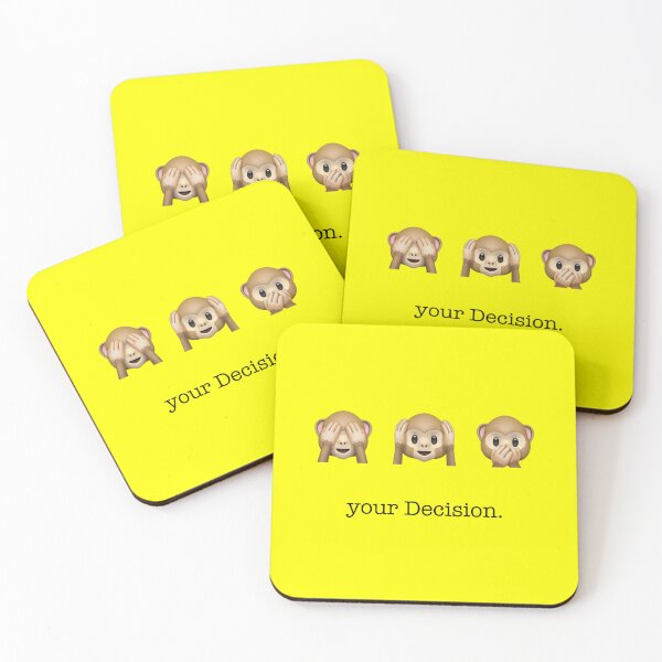 Item preview, your decision | Three Monkeys | yellow designed and sold by kuhlartde.