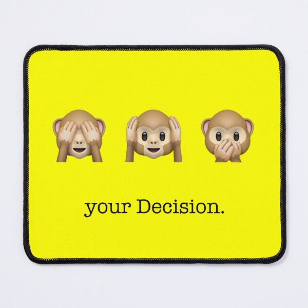 Item preview, your decision | Three Monkeys | yellow designed and sold by kuhlartde.