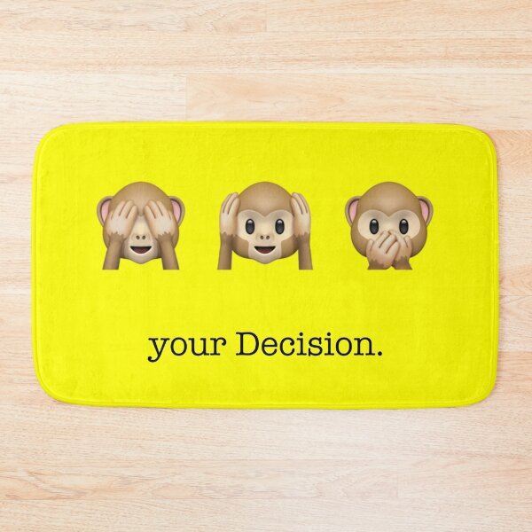 Item preview, your decision | Three Monkeys | yellow designed and sold by kuhlartde.
