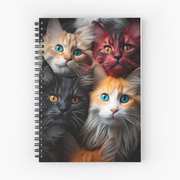 Item preview, Cute Kawaii Adorable Cats - Surreal Vivid Colored Sweet Cats designed and sold by MadeByRobots.