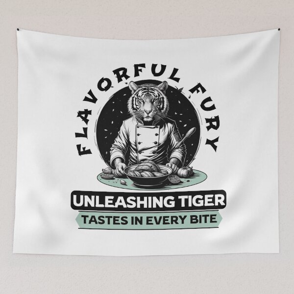 Item preview, Flavorful Fury: Unleashing Tiger Tastes in Every Bite designed and sold by Hungry-Murphy.