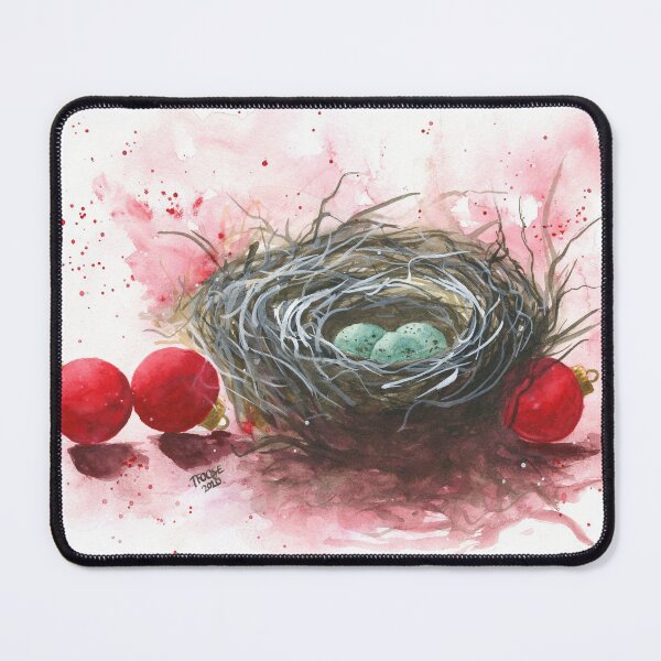 Item preview, Bird Nest and Christmas Balls designed and sold by Taphath Foose Artist.