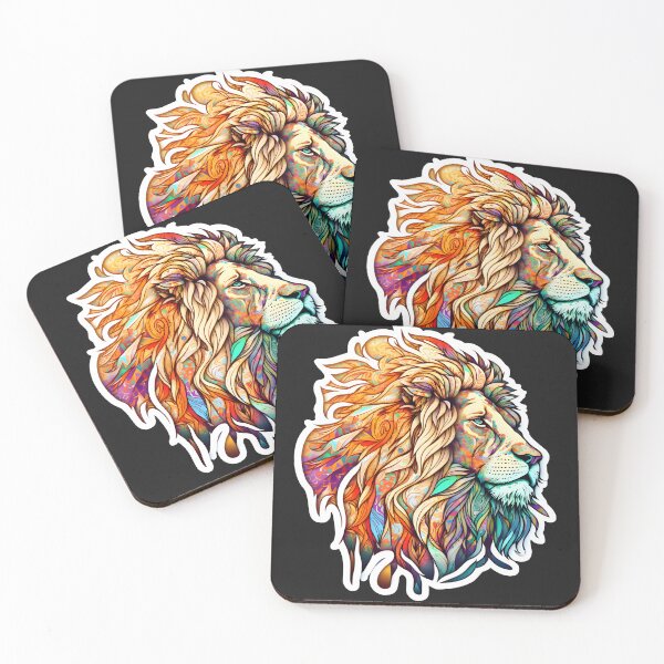 Item preview,  Abstract African Lion Face Art designed and sold by PeteRascal.
