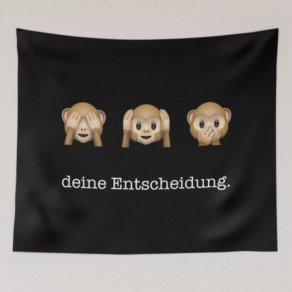 Item preview, your decision. | Three Monkeys | black designed and sold by kuhlartde.