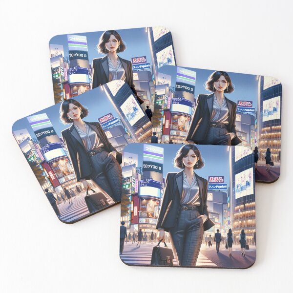 Item preview, Business Woman in Shibuya designed and sold by unrealartwork.