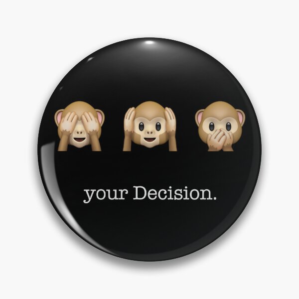 Item preview, your decision | Three Monkeys | black designed and sold by kuhlartde.
