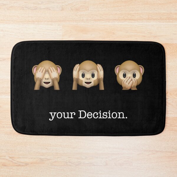 Item preview, your decision | Three Monkeys | black designed and sold by kuhlartde.