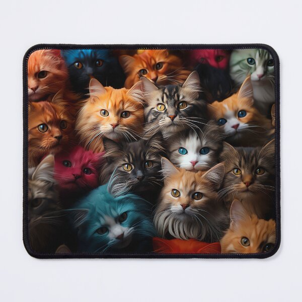 Item preview, Cute Kawaii Adorable Cats - Surreal Vivid Colored Sweet Cats 03 designed and sold by MadeByRobots.