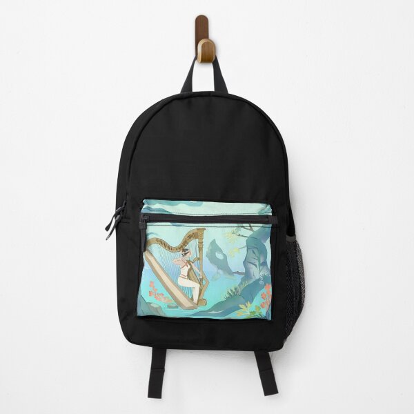 Item preview, Goddess playing harp under ocean water designed and sold by LTI-Stickers.