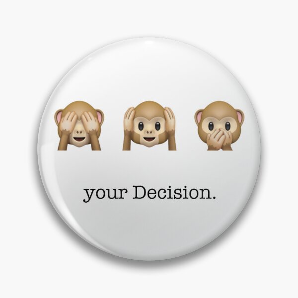 Item preview, your decision | Three Monkeys | white designed and sold by kuhlartde.