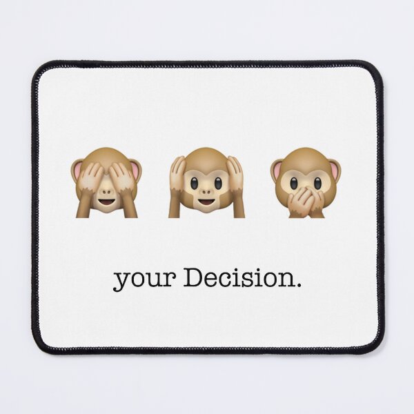 Item preview, your decision | Three Monkeys | white designed and sold by kuhlartde.