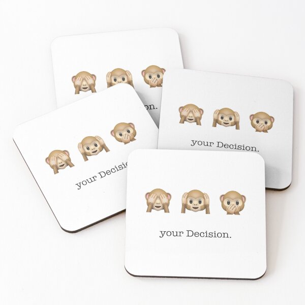 Item preview, your decision | Three Monkeys | white designed and sold by kuhlartde.