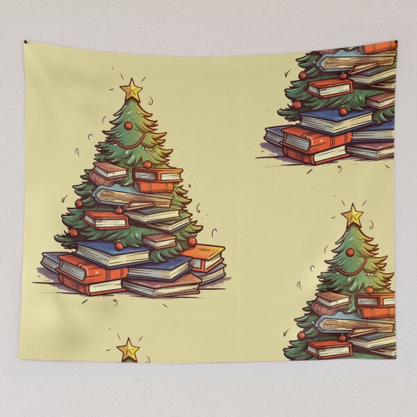 Item preview, Christmas Tree With Books. My Bookish Pack. designed and sold by LuNkyRose.