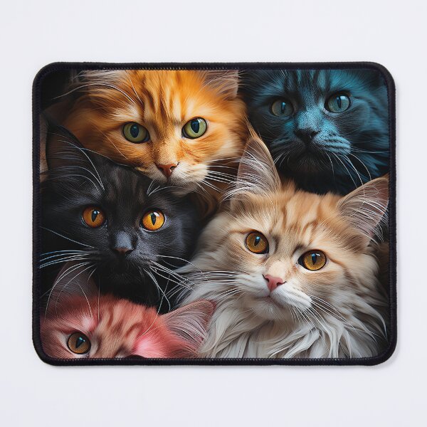 Item preview, Cute Kawaii Adorable Cats - Surreal Vivid Colored Sweet Cats 04 designed and sold by MadeByRobots.