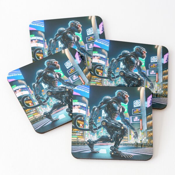 Item preview, Cyber Monkey Walking in Shibuya designed and sold by unrealartwork.