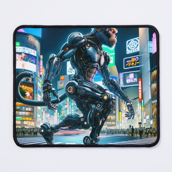 Item preview, Cyber Monkey Walking in Shibuya designed and sold by unrealartwork.