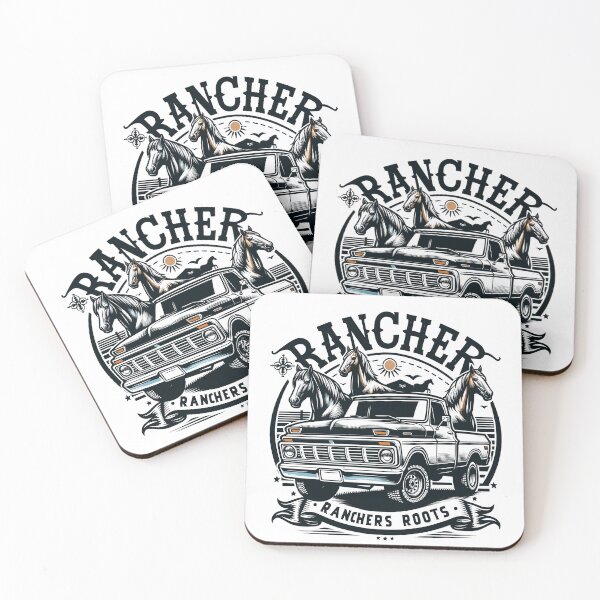 Item preview, Ranchers Roots: Classic Pickup & Stallions - Sunset Heritage designed and sold by RanchersRoots.